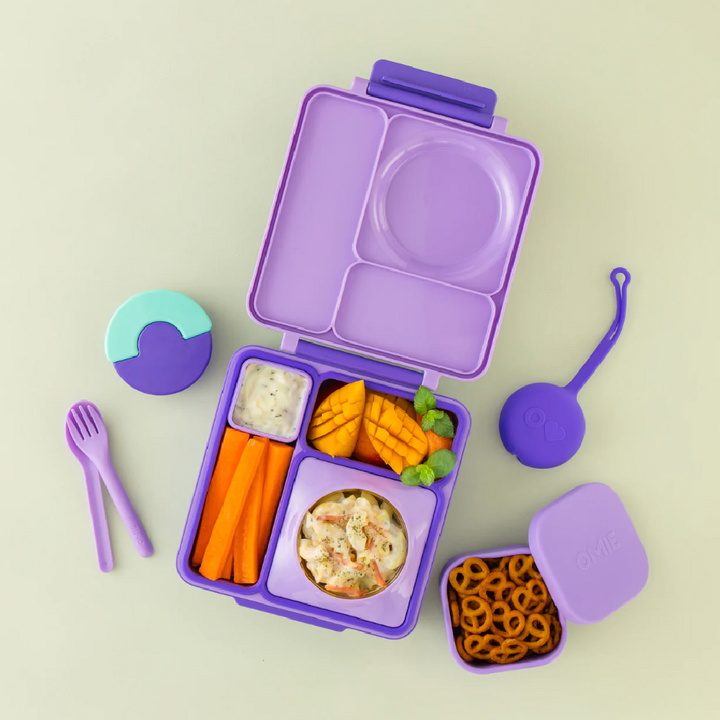 OmieBox OmieSnack Silicone Snack Box - Purple