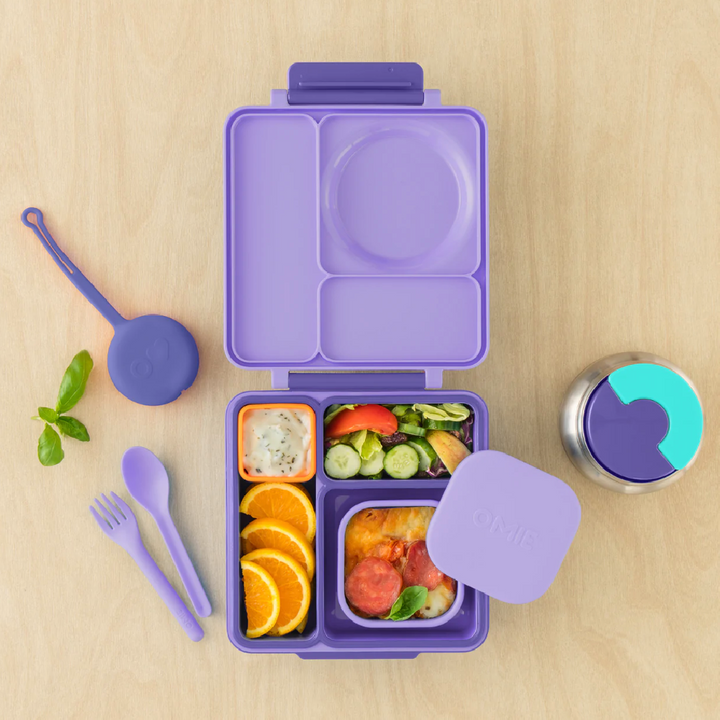 OmieBox OmieSnack Silicone Snack Box - Purple
