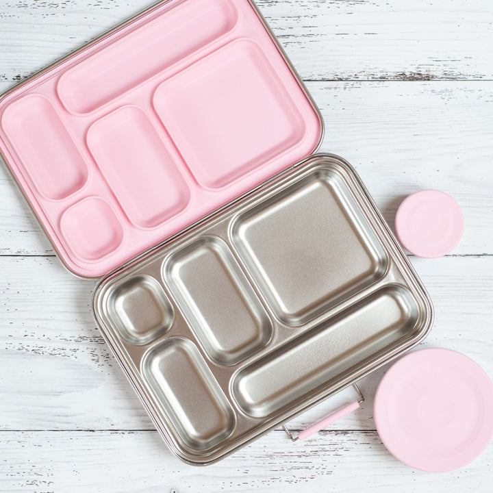 Nudie Rudie Lunch Box Stainless Steel Bento Box & Pots - Pink
