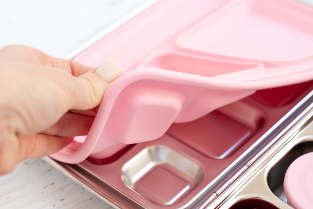 Nudie Rudie Lunch Box Stainless Steel Bento Box & Pots - Pink