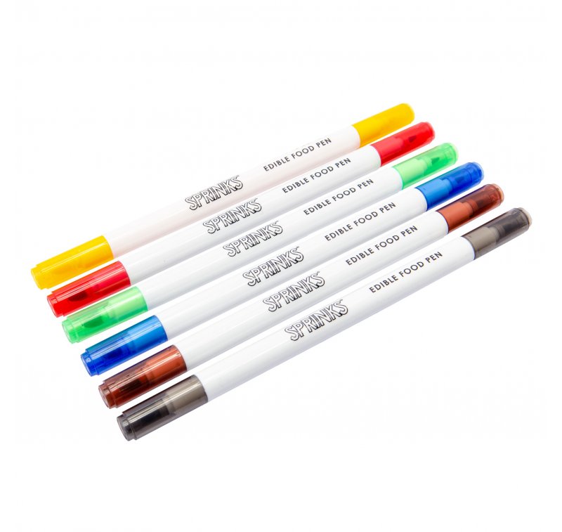 Sprinks Edible Pens - Double Sided 6 Pack - PRIMARY Colours