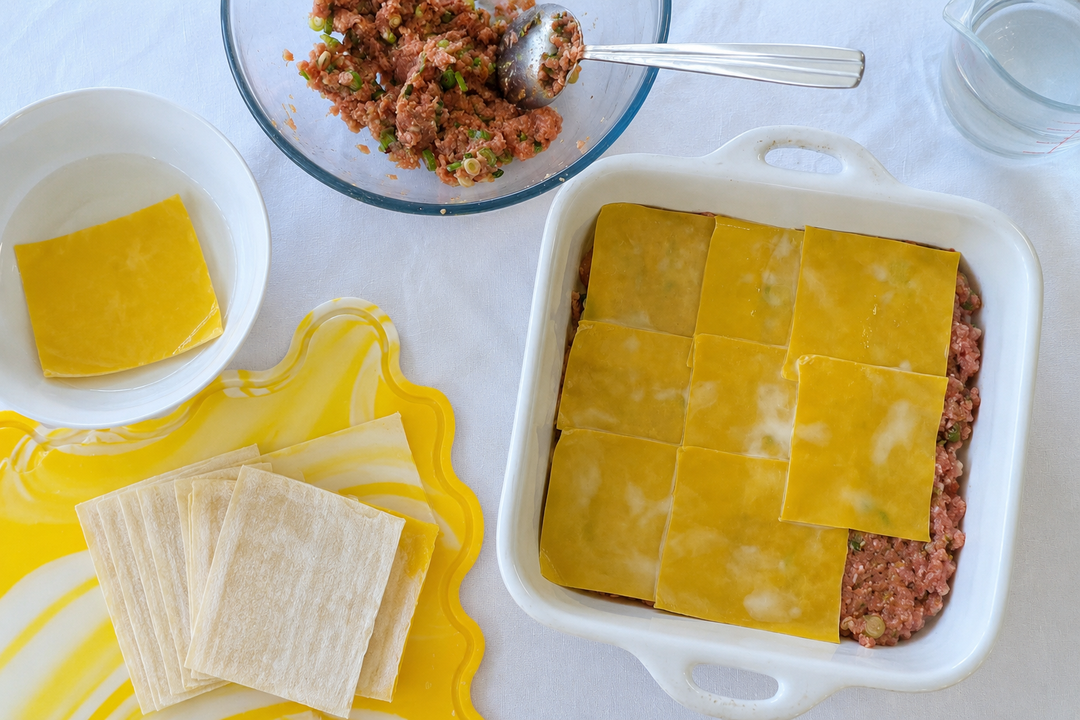 Viral Dumpling Lasagne