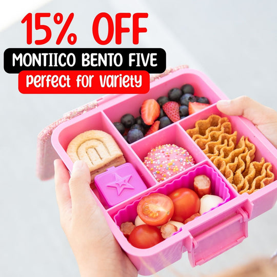 Last Chance for Back To School Favourites: 15% Off MontiiCo Bento Five Lunchboxes!