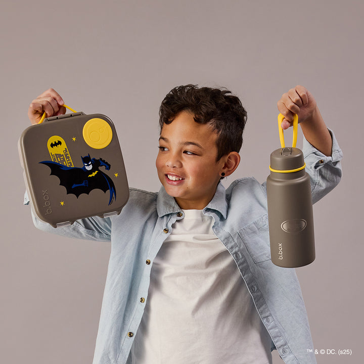 b.box Large Lunch Box & 350ml Bottle Bundle - Batman