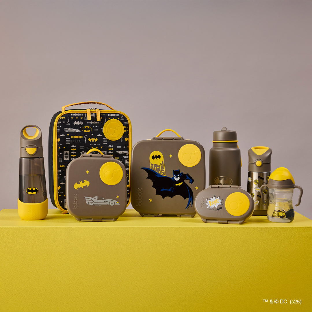 b.box Large Lunch Box & 350ml Bottle Bundle - Batman