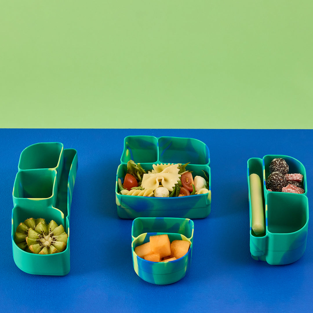 PRE-ORDER b.box Silicone Bento Buddy - SNACK - Electric Jungle