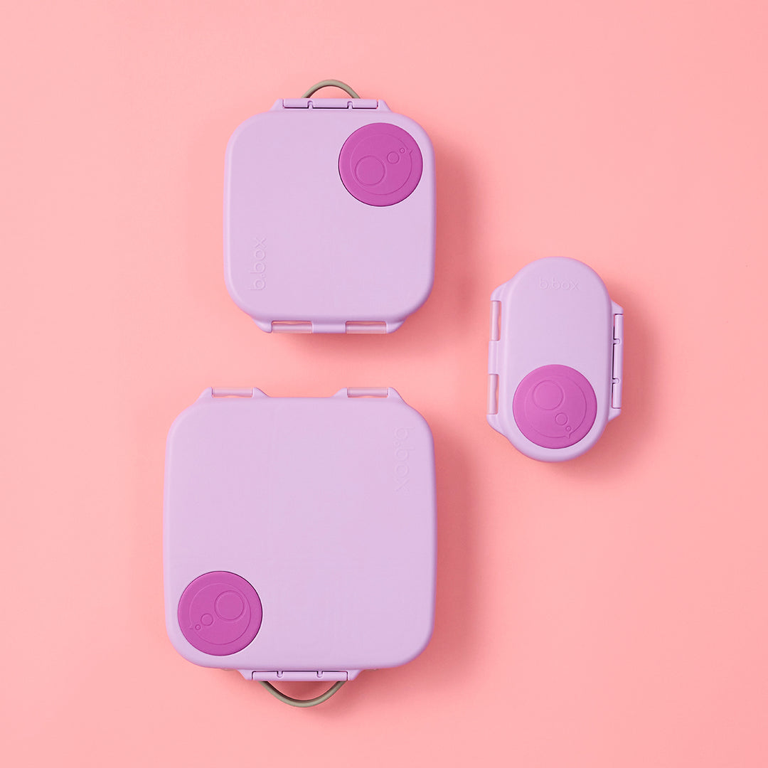 PRE-ORDER - b.box Bento Large & Mini Lunch Box & Snack Box Bundle - Sugar Plum
