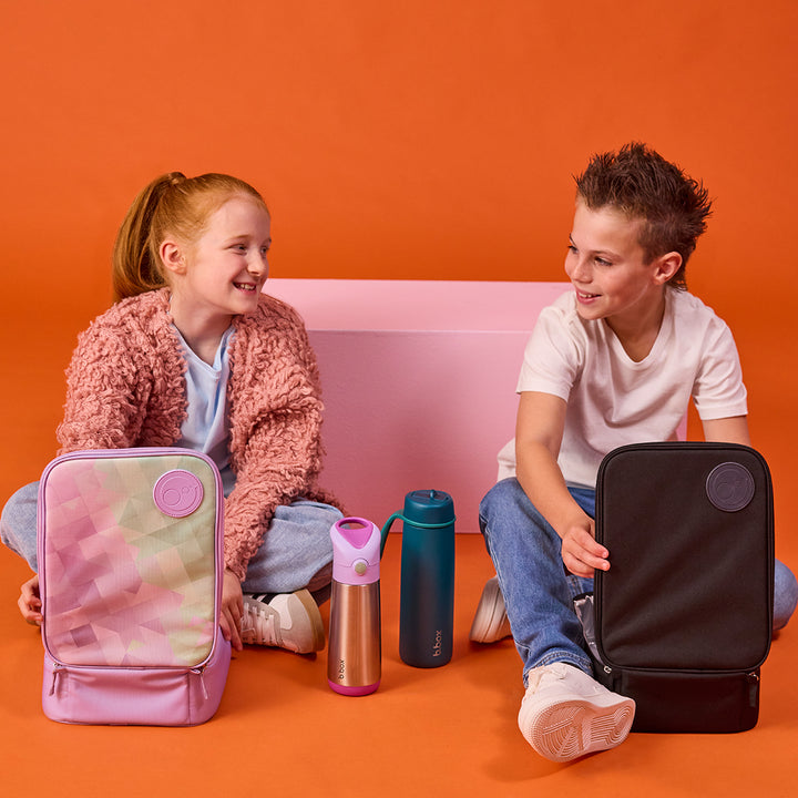 PRE-ORDER b.box Basic Black + Night Vision Lunch & Drink Bundle
