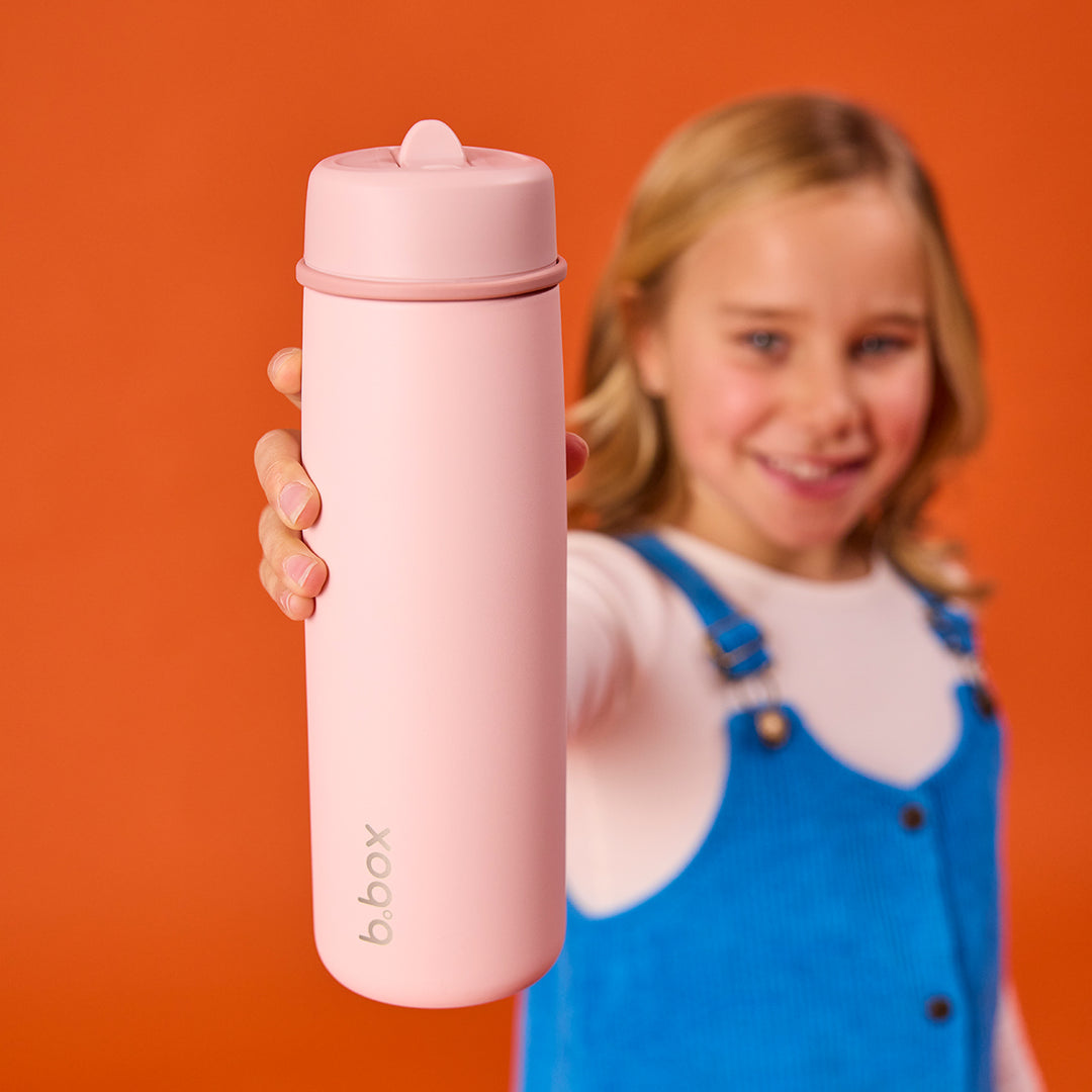 PRE-ORDER - b.box Insulated Flip Top Drink Bottle 690ml - Blush Crush