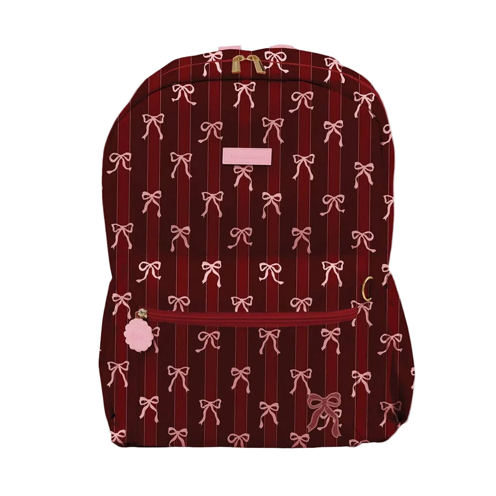Fox & Fallow Campus Backpack - Ruby Ribbon Stripe