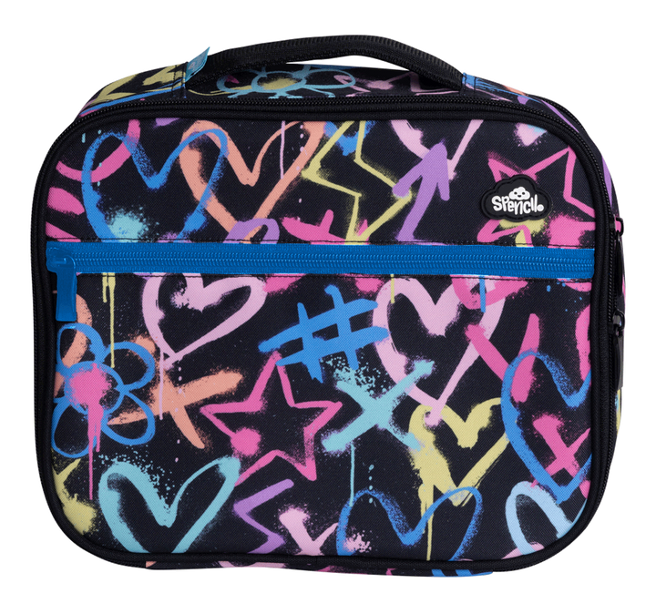 Spencil BIG Cooler Lunch Bag + Chill Pack - Hearts & Crosses