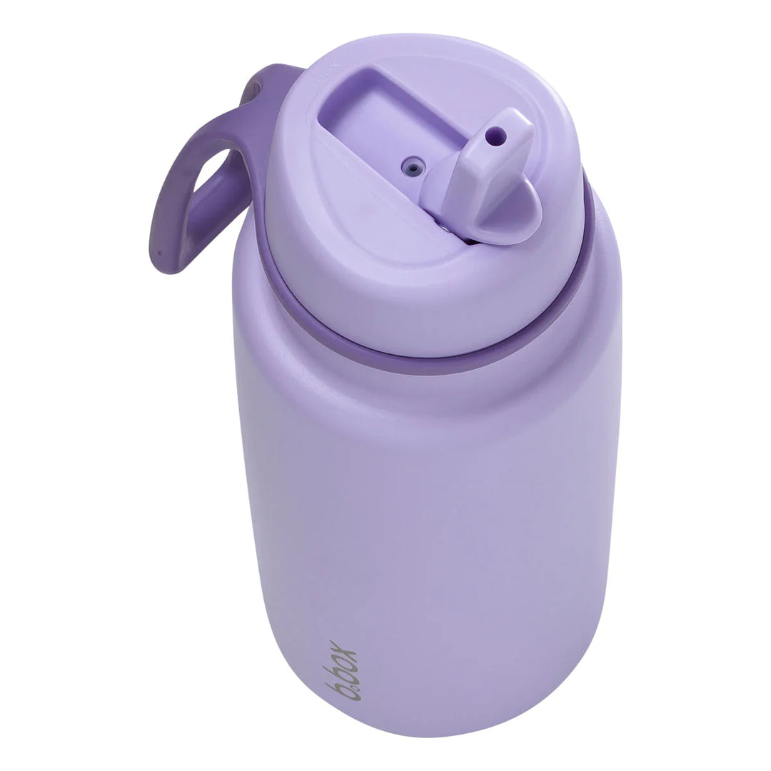 b.box 1L Insulated Flip Top Drink Bottle - Lilac Love
