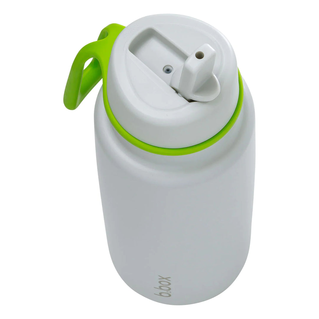 b.box 1L Insulated Flip Top Drink Bottle - Lime Time