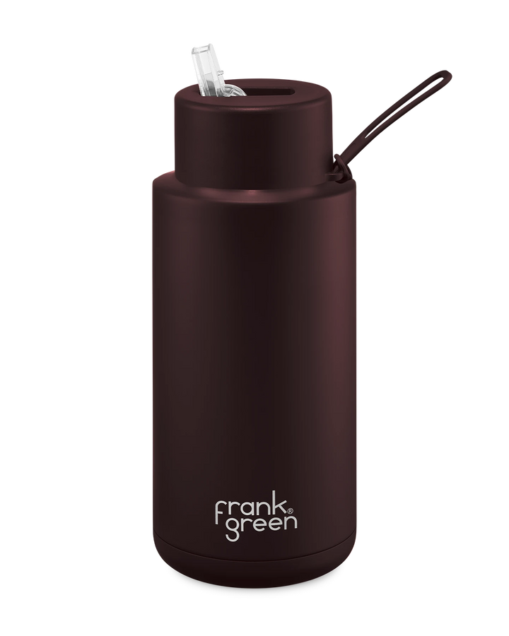 Frank Green Insulated Drink Bottle 1L - Chocolate