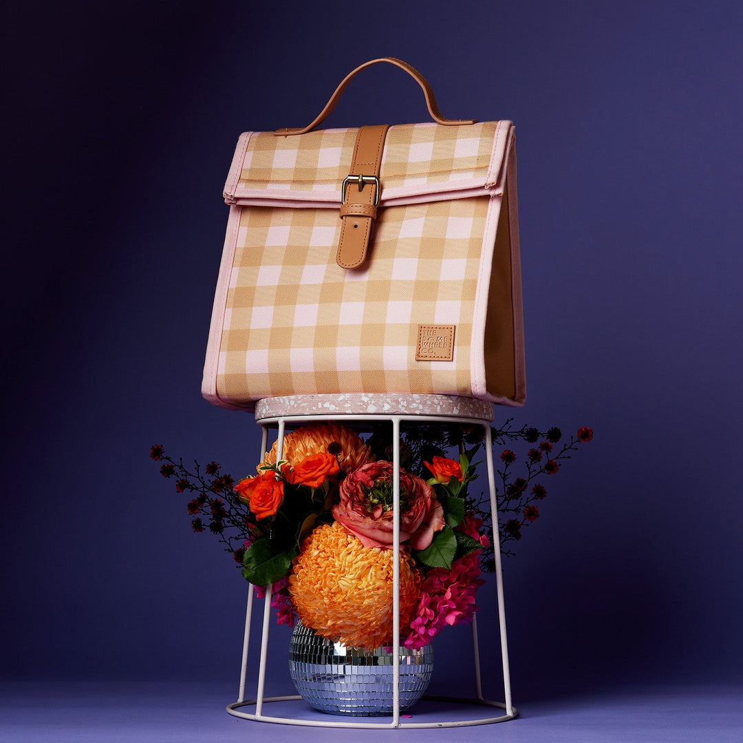 The Somewhere Co. Insulated Lunch Satchel - Rose All Day