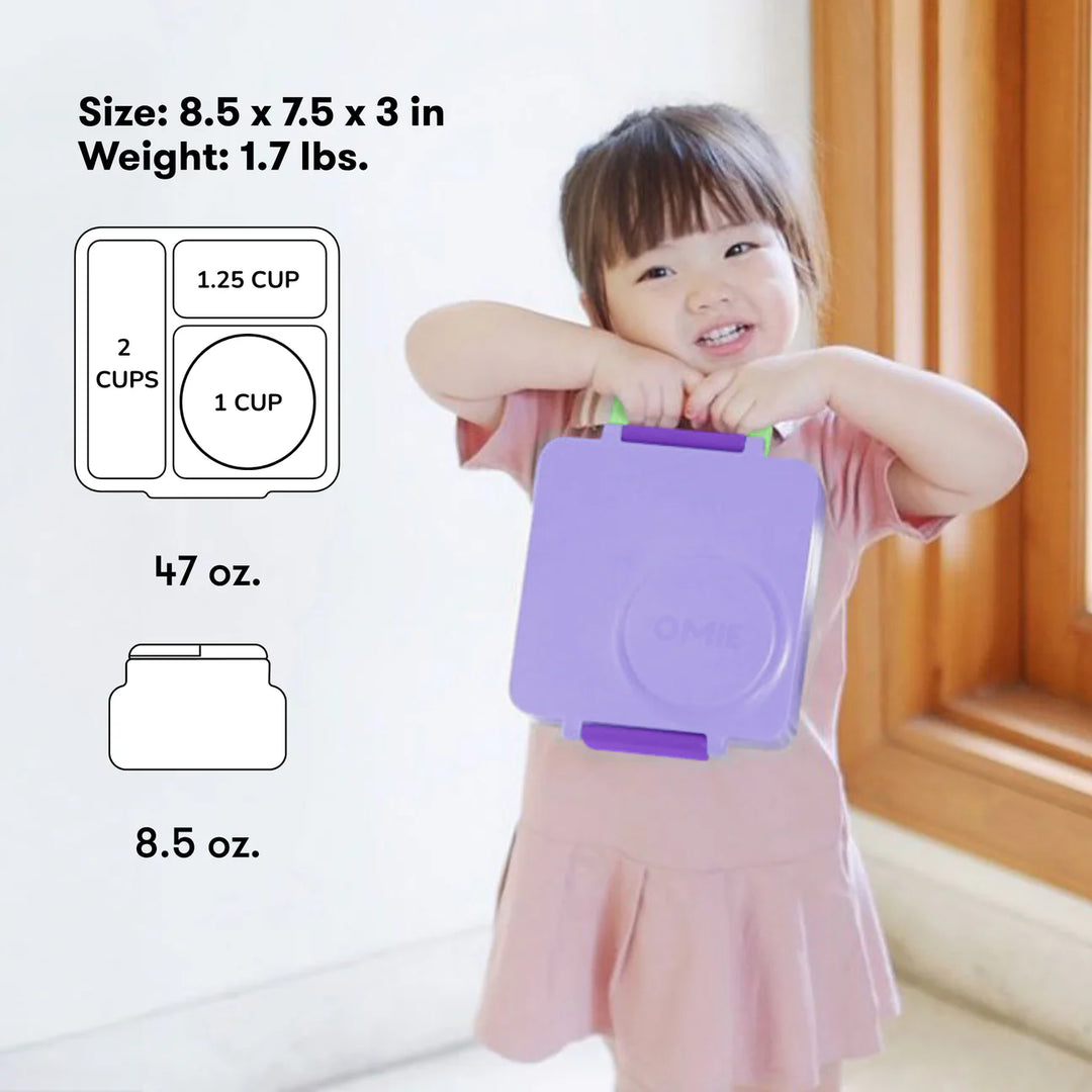 PRE-ORDER - OmieBox Hot & Cold Lunch Box V2 - Lilac Purple