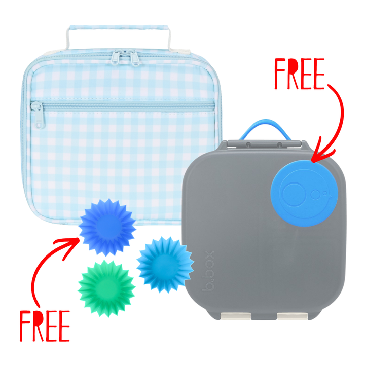 Kinnder b.box Lunch Bundle - Blue Gingham