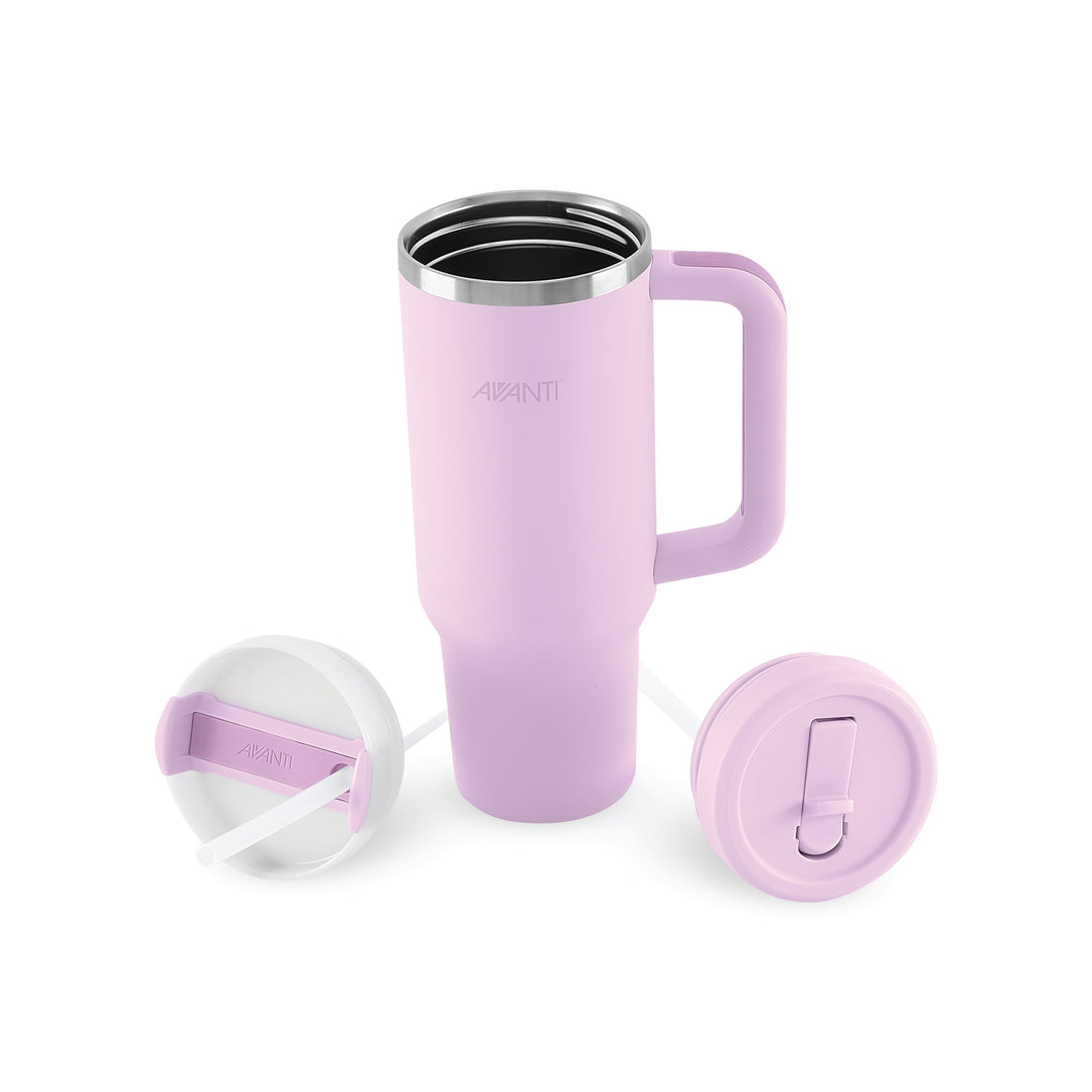 Avanti HydroQuench Insulated Tumbler with Two Lids - Lilac Purple