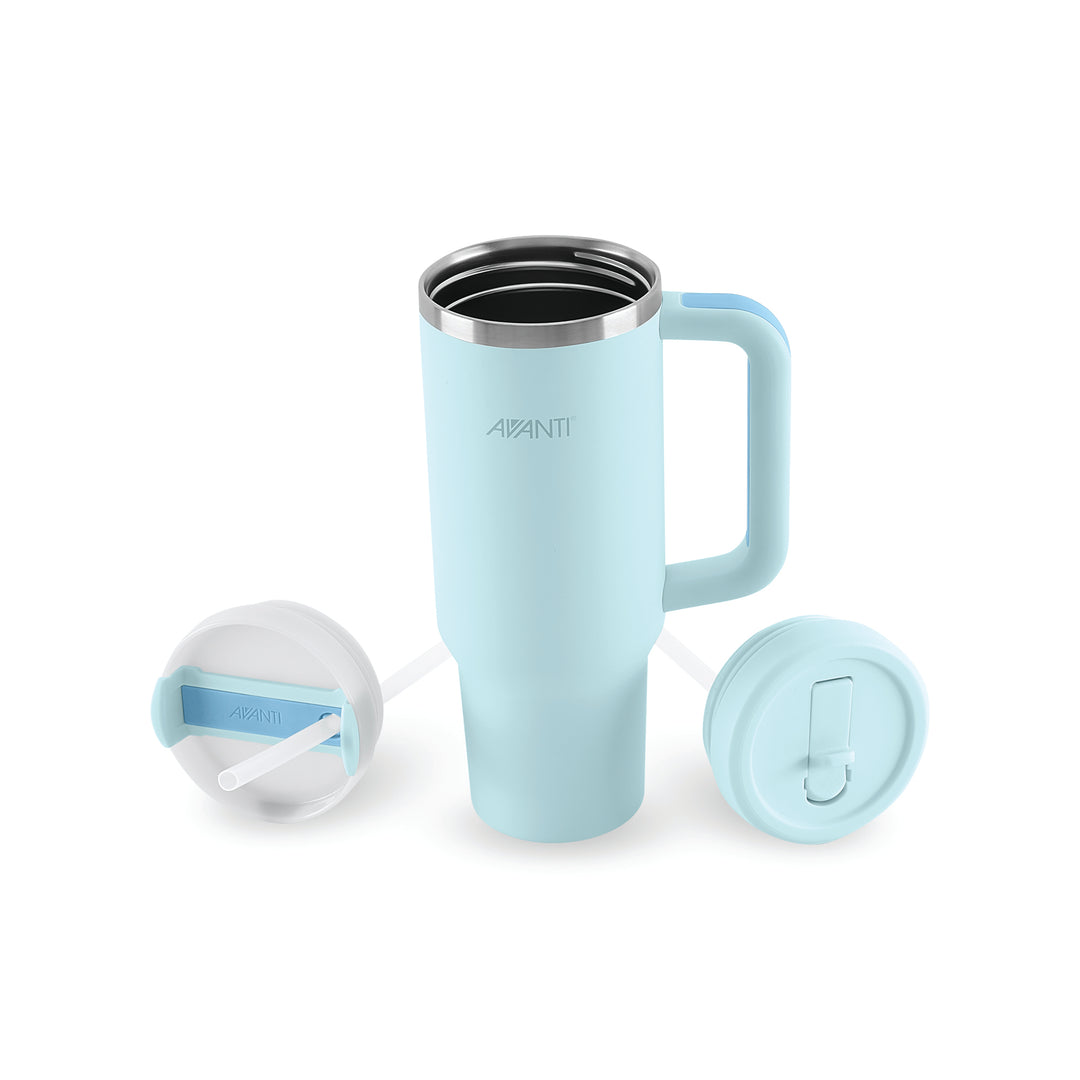 Avanti HydroQuench Insulated Tumbler with Two Lids - Seabreeze Blue