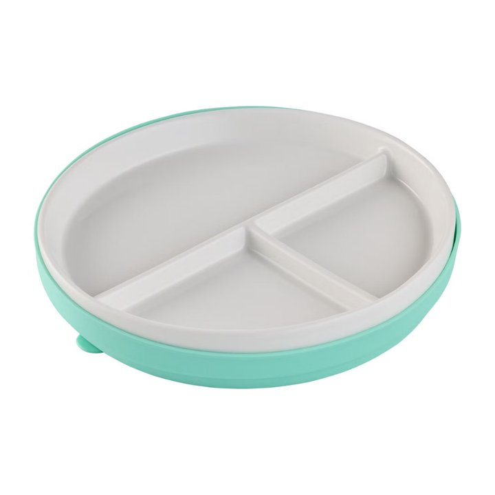 Melii Ceramic Divided Plate with Silicone Sleeve - Teal