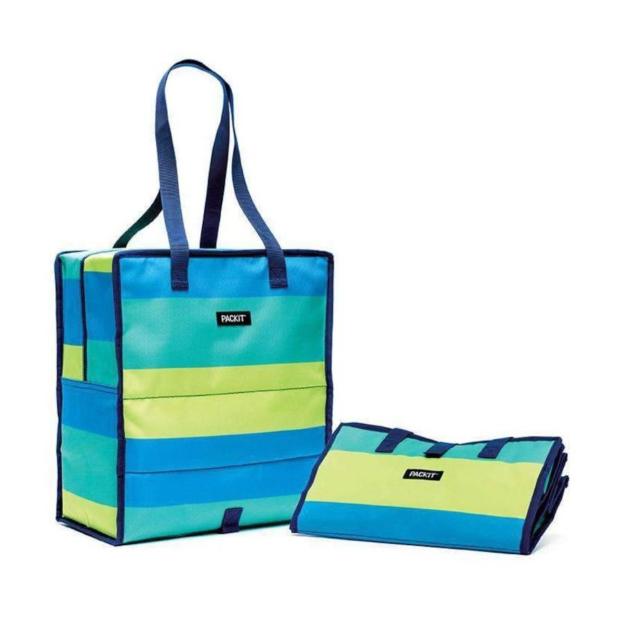 PackIt Freezable Grocery Bag - Fresh Stripe