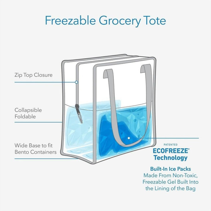 PackIt Freezable Grocery Bag - Fresh Stripe