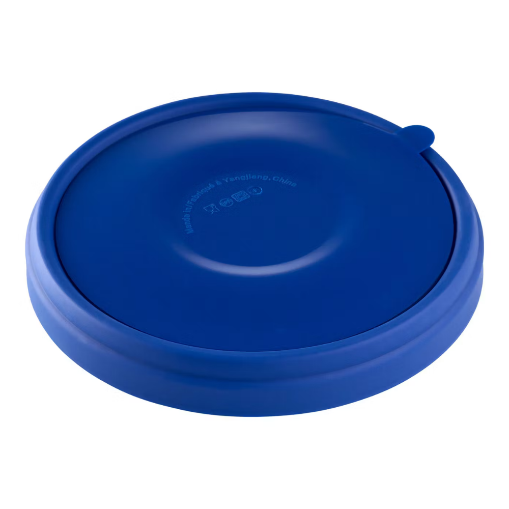 Melii Ceramic Divided Plate with Silicone Sleeve - Blue