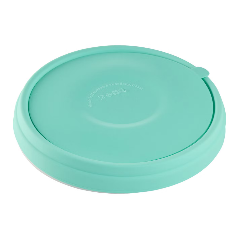 Melii Ceramic Divided Plate with Silicone Sleeve - Teal