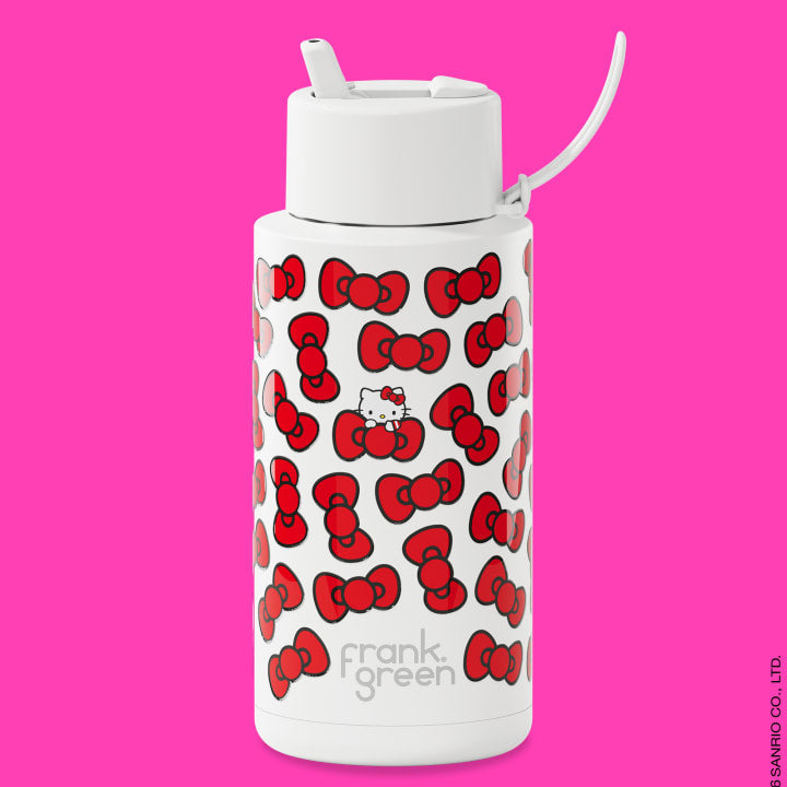 PRE-ORDER - Frank Green Insulated Drink Bottle 1L - Hello Kitty