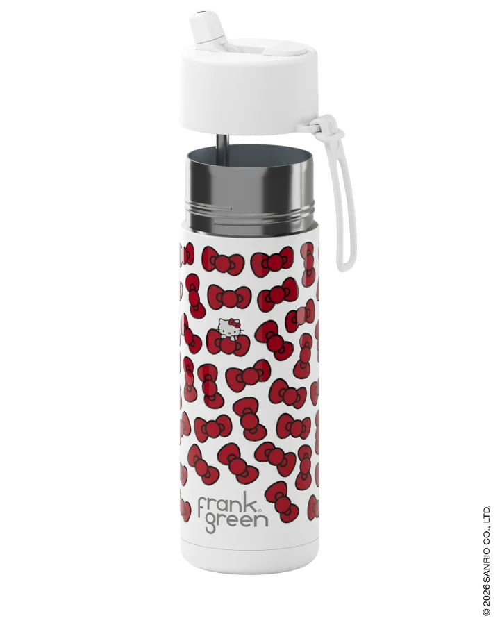 PRE-ORDER - Frank Green Insulated Drink Bottle 595mL - Hello Kitty