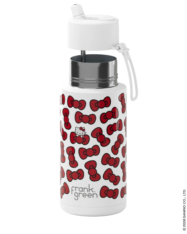 PRE-ORDER - Frank Green Insulated Drink Bottle 1L - Hello Kitty