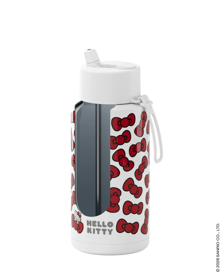 PRE-ORDER - Frank Green Insulated Drink Bottle 1L - Hello Kitty