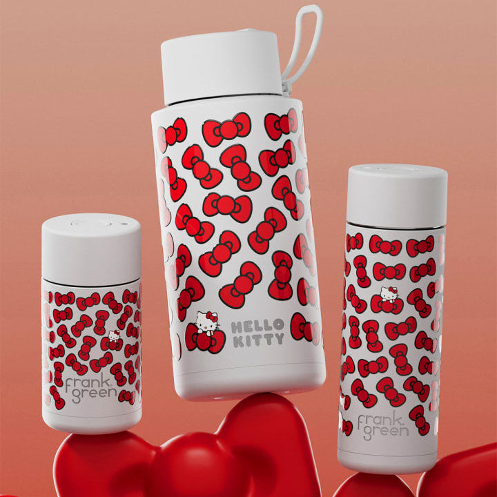 PRE-ORDER - Frank Green Insulated Drink Bottle 595mL - Hello Kitty