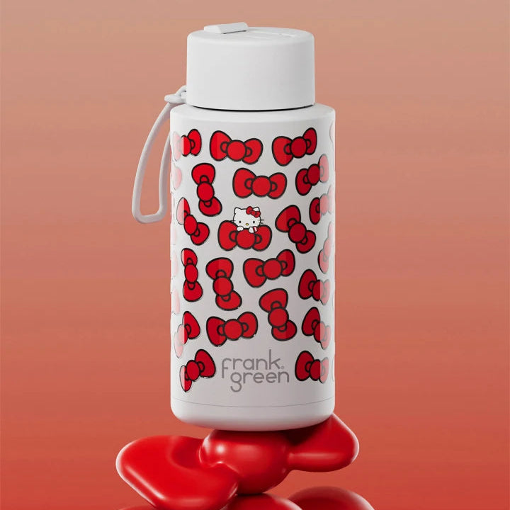 PRE-ORDER - Frank Green Insulated Drink Bottle 1L - Hello Kitty