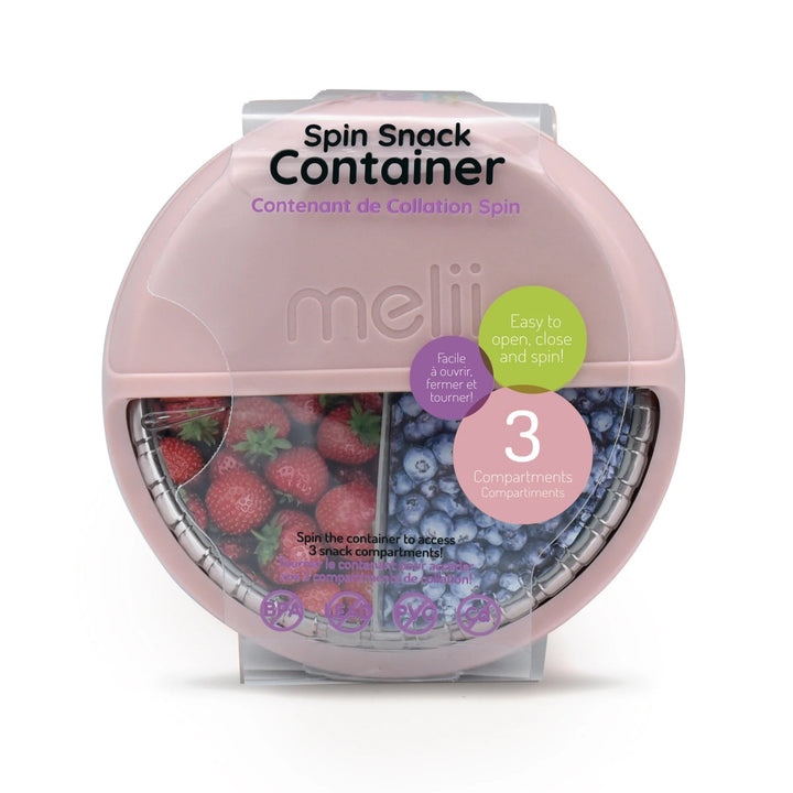 Melii Luxe Spin Snack Container - Rose