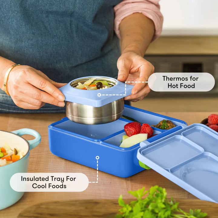 PRE-ORDER - OmieBox Hot & Cold Lunch Box V2 - Sea Blue