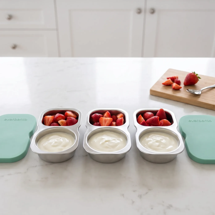 EverBento Stainless Steel DipDuo 3pk Bundle - River Mint