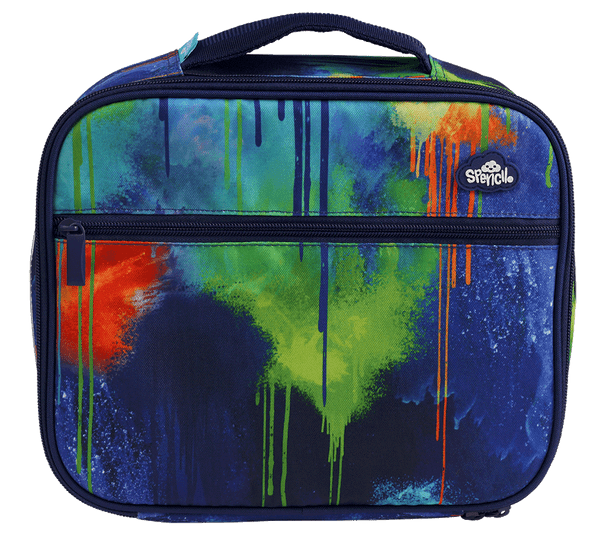 Spencil BIG Cooler Lunch Bag + Chill Pack - Colour Drip