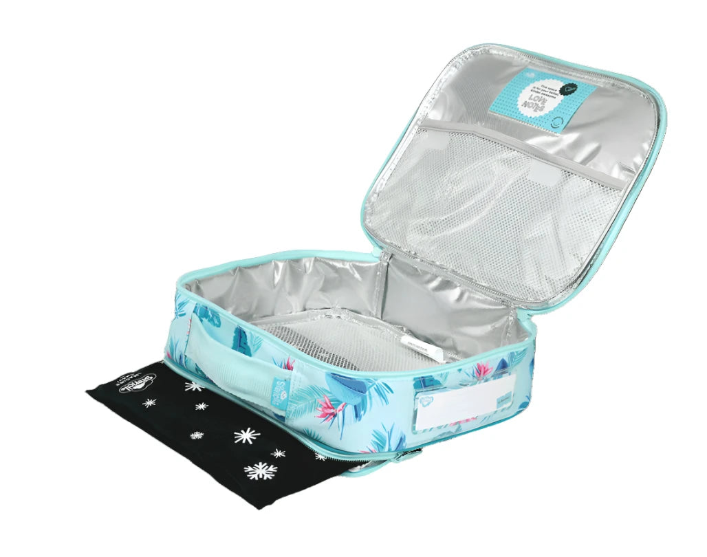 Spencil BIG Cooler Lunch Bag + Chill Pack - Beach Blooms