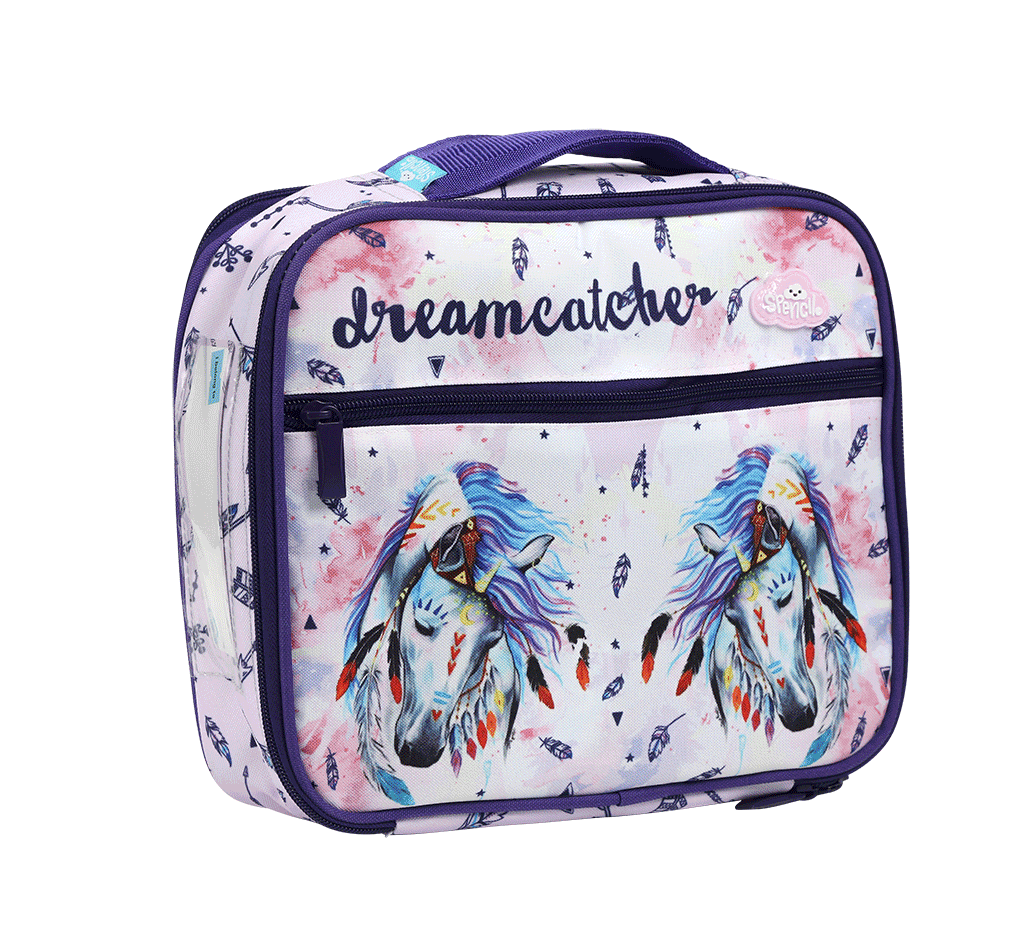 Spencil BIG Cooler Lunch Bag + Chill Pack - Dreamcatcher Horse