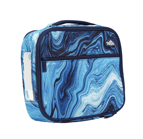 Spencil BIG Cooler Lunch Bag + Chill Pack - Ocean Marble