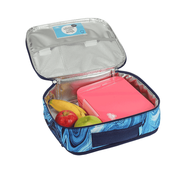 Spencil BIG Cooler Lunch Bag + Chill Pack - Ocean Marble