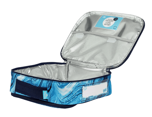 Spencil BIG Cooler Lunch Bag + Chill Pack - Ocean Marble