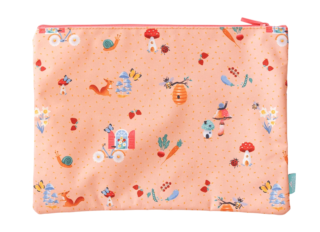 Spencil A4 Twin Zip Pencil Case - Secret Garden