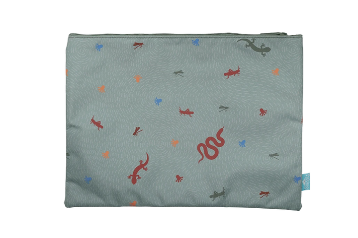 Spencil A4 Twin Zip Pencil Case - Quirky Chameleon