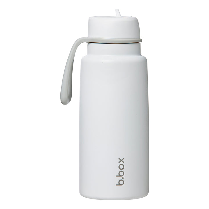 b.box 1L Insulated Flip Top Drink Bottle - White Out