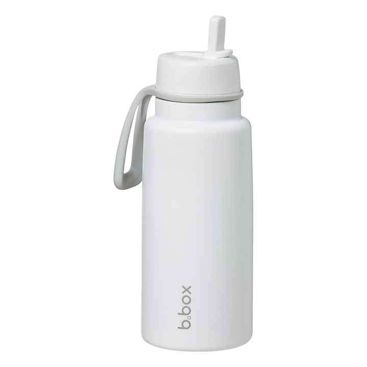 b.box 1L Insulated Flip Top Drink Bottle - White Out