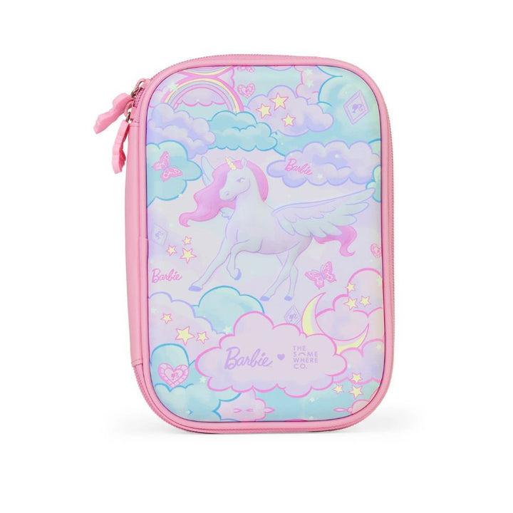 The Somewhere Co. Mini Bubble Pencil Case - Barbie Unicorn Fantasy