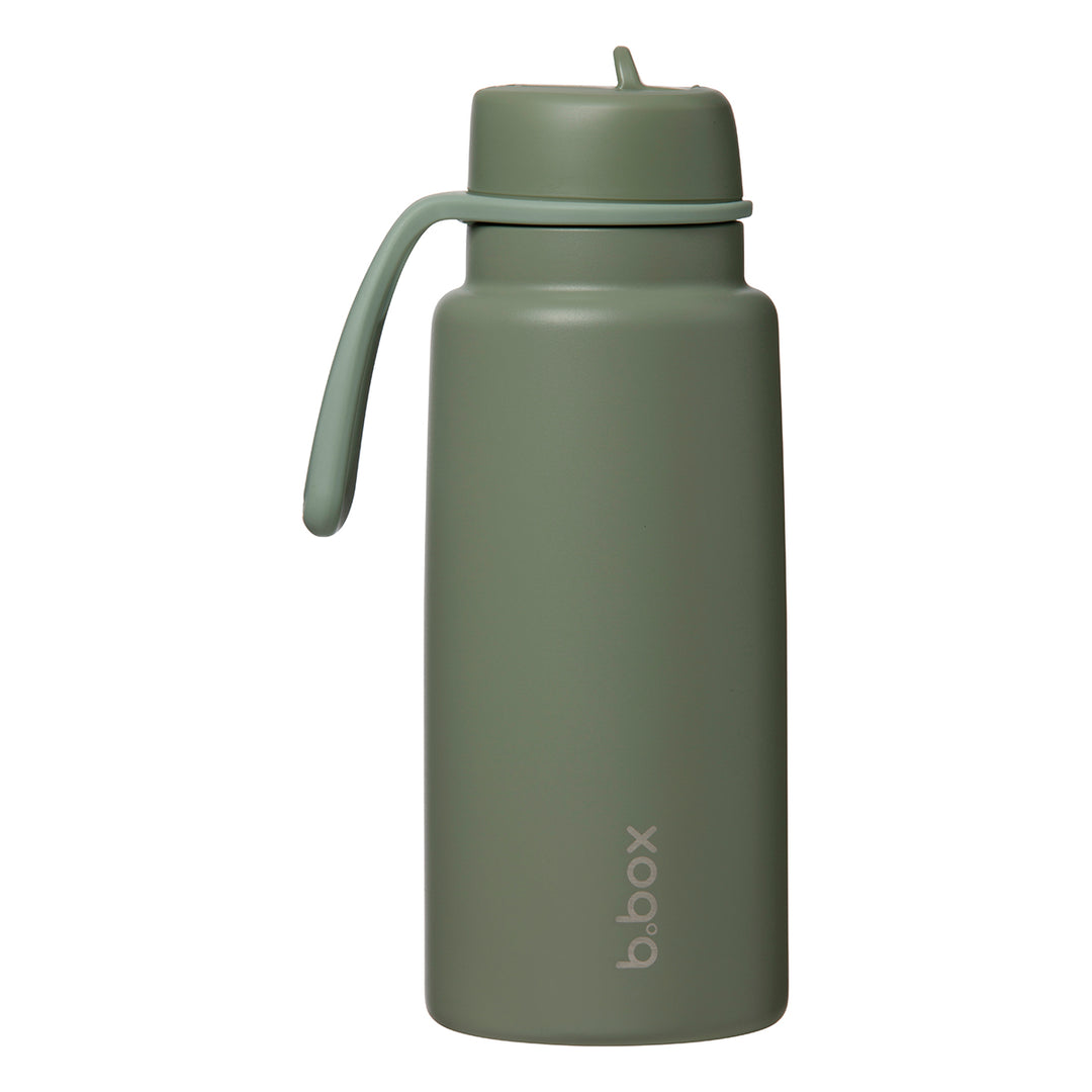 b.box 1L Insulated Flip Top Drink Bottle - Olive