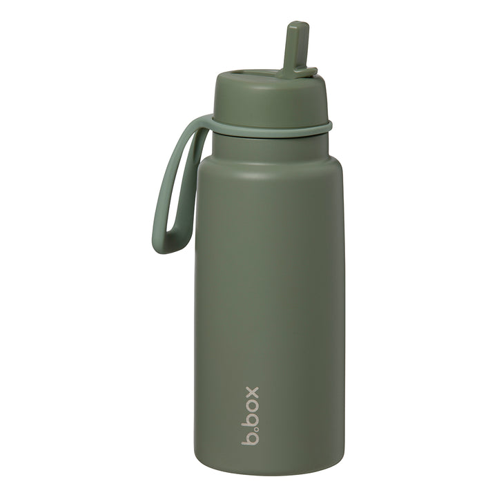 b.box 1L Insulated Flip Top Drink Bottle - Olive